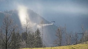 Ende Dezember unterstützten Polizei-Hubschrauber die Feuerwehren bei einem Waldbrand in Semriach ...