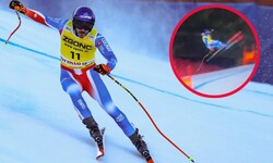 Schlimme Szenen in Bormio: Cyprien Sarrazin stürzte im Training schwer.