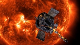 Eine künstlerische Darstellung des geschichtsträchtigen Moments, die die NASA zur Verfügung stellte (Bild: APA/AP)