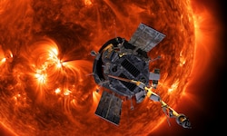 Eine künstlerische Darstellung des geschichtsträchtigen Moments, die die NASA zur Verfügung ...