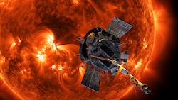 Eine künstlerische Darstellung des geschichtsträchtigen Moments, die die NASA zur Verfügung stellte (Bild: APA/AP)