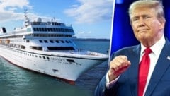 Auf diesem Schiff bekommen Reisende nichts von der Politik des US-Präsidenten Donald Trump mit. (Bild: Krone KREATIV/Villa Vie Residences)