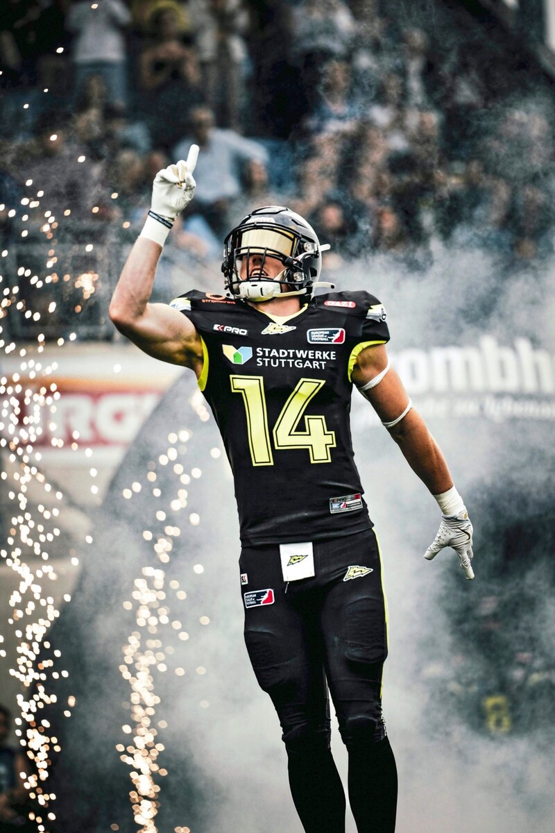 Yannick Mayr wechselt von Stuttgart zu den Vienna Vikings. (Bild: Svenja Sabatini)