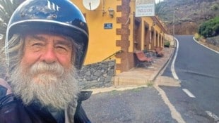 Auf dem Motorrad erkundet Ernst Prost die Kanaren. (Bild: Ernst Prost)