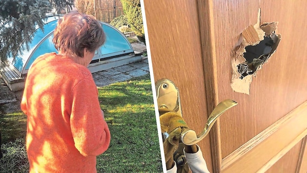 The senior citizen used a toilet roll holder to free herself. (Bild: Krone KREATIV/Markus Schütz)