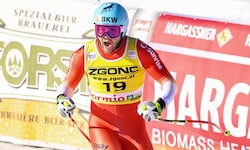 Alexis Monney hat sich überraschend den Sieg in der Abfahrt von Bormio gesichert.