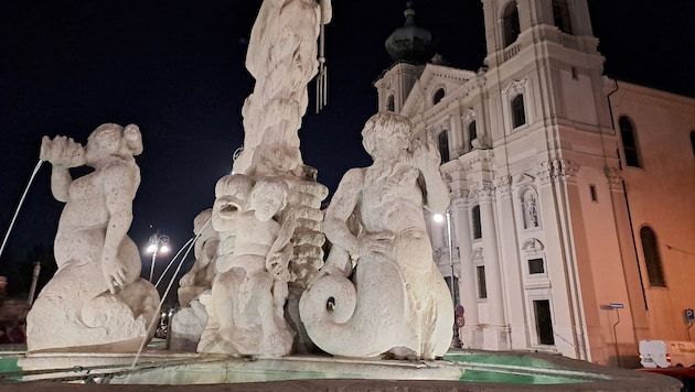 Der Brunnen auf der Piazza della Vittoria und die Jesuitenkirche: Görz ist 2025 Kulturhauptstadt. (Bild: Christina Natascha Kogler)