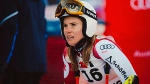 Bitter: Katharina Liensberger fehlt am Dienstag beim Weltcup-Riesentorlauf am Südtiroler Kronplatz. (Bild: GEPA)