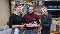 Konditormeister Alexander Pichlmaier aus Saalfelden mit Magdalena  und Anna Michaela