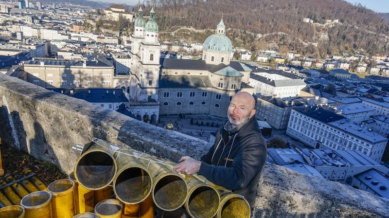 Eugen Seethaler und sein Team kümmern sich um das Profi-Feuerwerk. (Bild: Tschepp Markus)