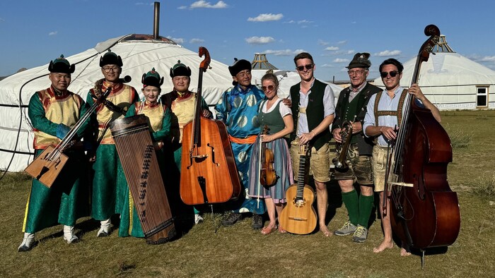 This picture shows that folk culture brings people together.