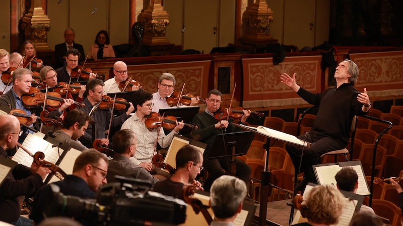 First rehearsals with the Vienna Philharmonic (Bild: (c) Dieter Nagl für die Wiener Philharmoniker)