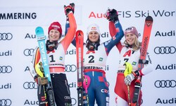 Katharina Liensberger (r.) zeigte einen fulminanten zweiten Lauf.
