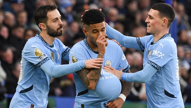 Befreiungsschlag für Manchester City (Bild: AP)