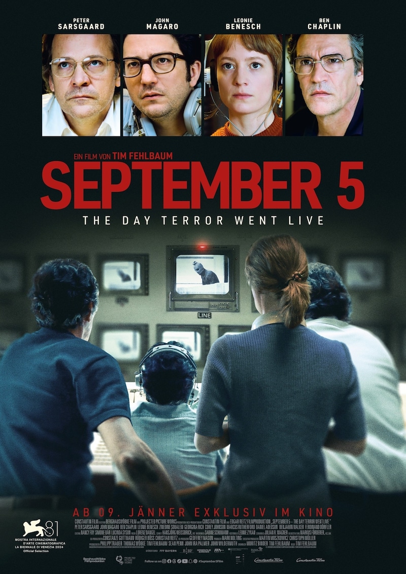 Gewinnen zum Kinostart von „September 5“. (Bild: © 2024 Constantin Film Verleih)