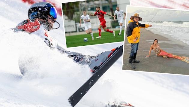 Marcel Hirscher's (left) comeback ended prematurely, Rapid's test match (center) caused a stir and Bill Belichick (right) enjoys his retirement. (Bild: GEPA pictures)