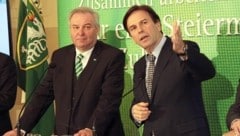 Die Ex-Landeshauptleute Hermann Schützenhöfer (links) und Franz Voves waren die Motoren der ...