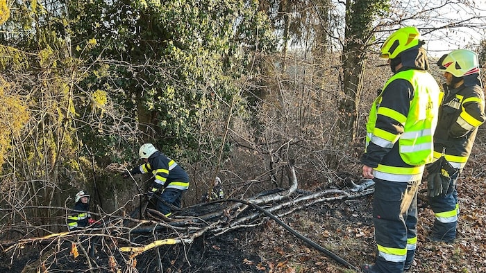 Anstrengende Löscharbeiten in Laßnitzhöhe 
