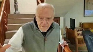 José de Jesús Sahagún de la Parra anlässlich seines 100. Geburtstags im Jänner 2022 ...