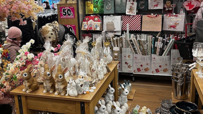 The Easter bunny cavorts before the Christmas biscuit tins go on sale.