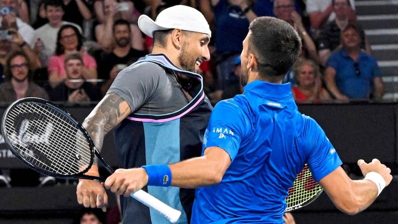 Kyrgios & Djokovic: Der Jubel war groß! (Bild: AFP/AFP or licensors)