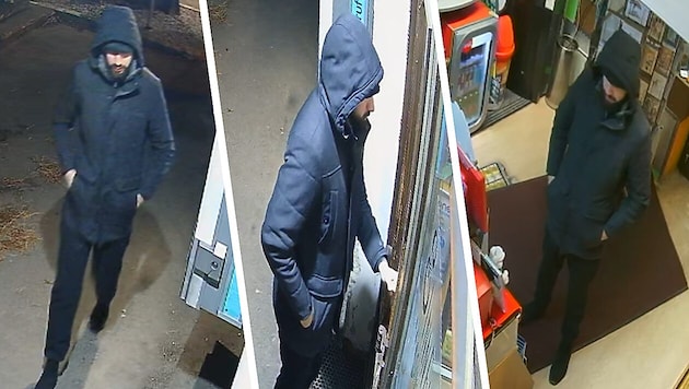 Information requested: The police are looking for this man after a robbery. (Bild: LPD NÖ/Krone Kreativ)