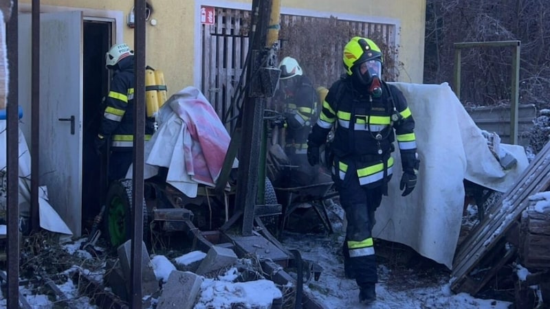 Funkenflug dürfte den Brand ausgelöst haben. (Bild: Freiwillige Feuerwehr Timenitz )