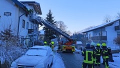 Die Feuerwehr rückte in Großgmains Nachbargemeinde Bayerisch Gmain zum Einsatz in einem Gästehaus an. (Bild: Markus Leitner)