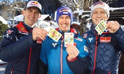 Daniel Tschofenig, Stefan Kraft und Jan Hörl