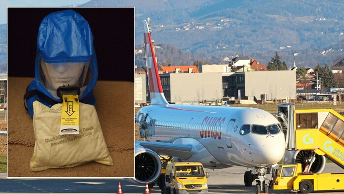 Jede Crew verfügt über spezielle Schutzmasken, darunter Full-Face-Masken für die Piloten und ...