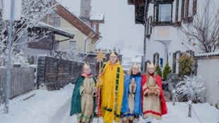 Diese Könige waren im winterlichen Mieders bereits fleißig.  (Bild: Daniela Humml)