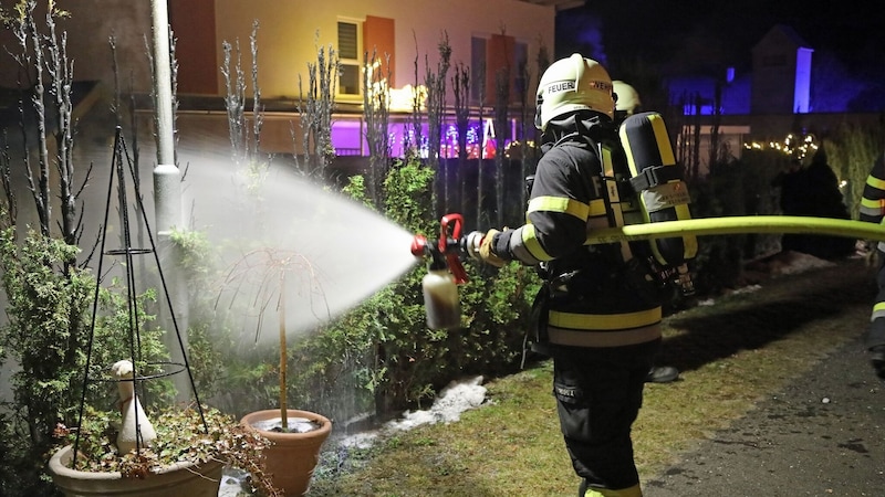 Feuerwehr in Spielberg (Bild: Thomas Zeiler)