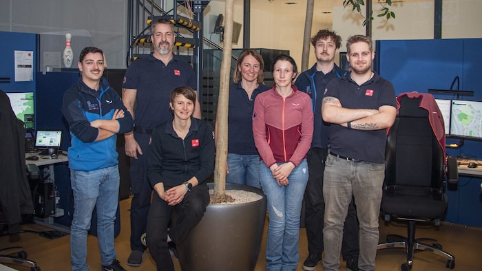 The incident response team at the Tyrol control center.