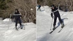 Andy Murray on skis - an unusual sight (Bild: X.com/Andy Murray)