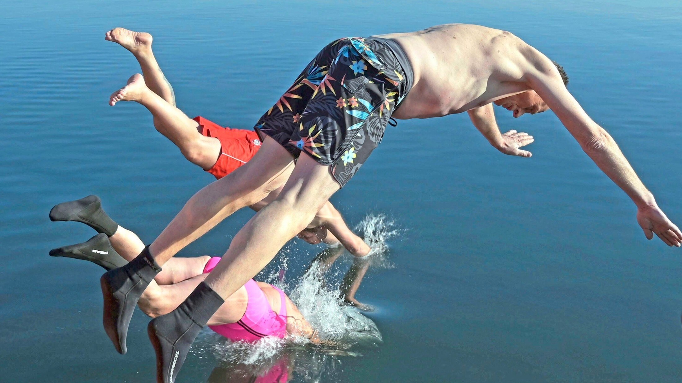 Neoprene socks protect your feet from getting too cold.