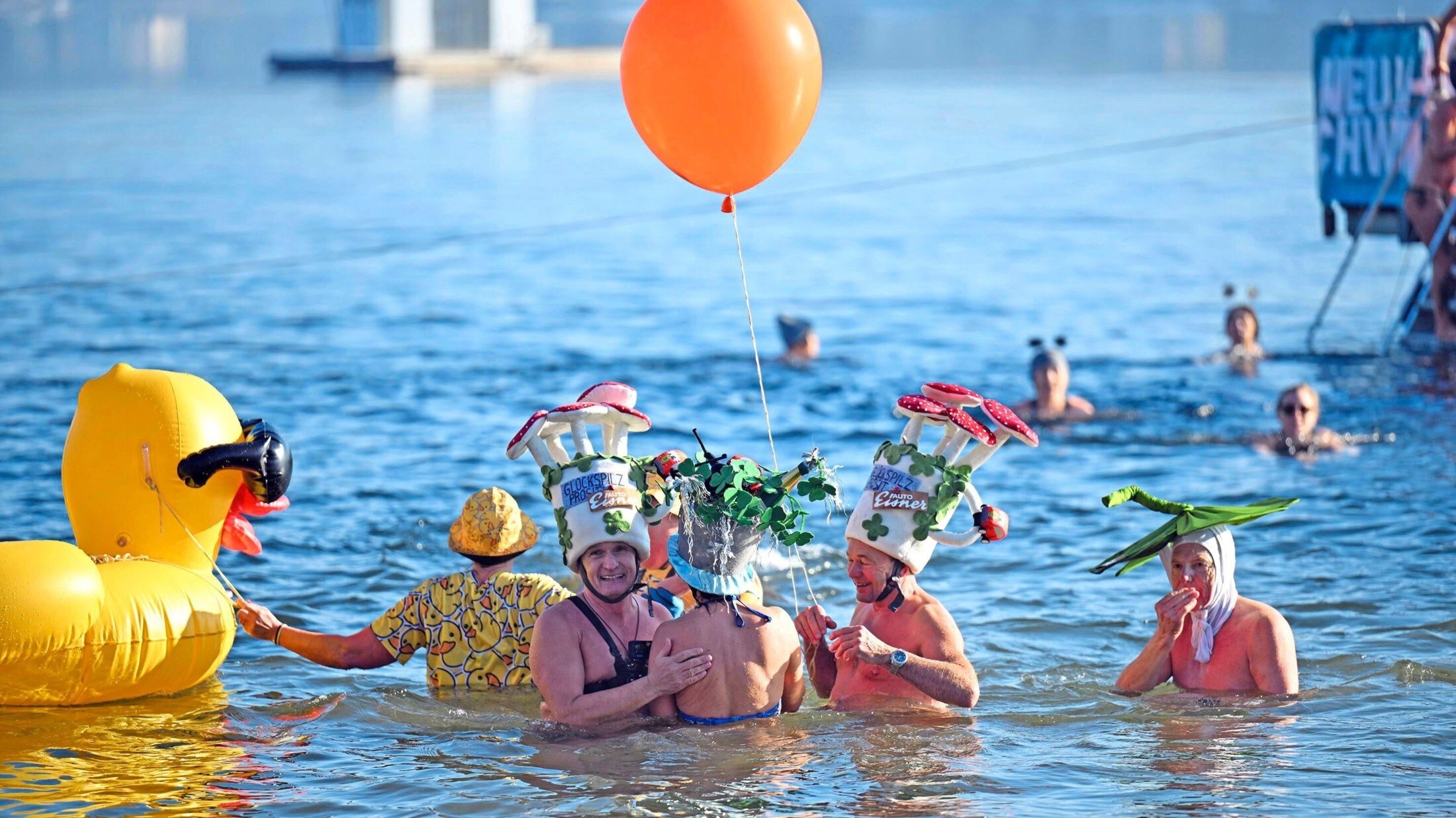 Despite the cold, there was no shortage of fun during the jump.