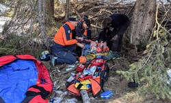 Zehn Bergretter waren im Einsatz.