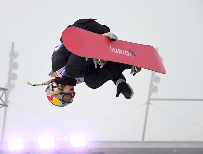 Olympic champion Anna Gasser took to the start line on Sunday