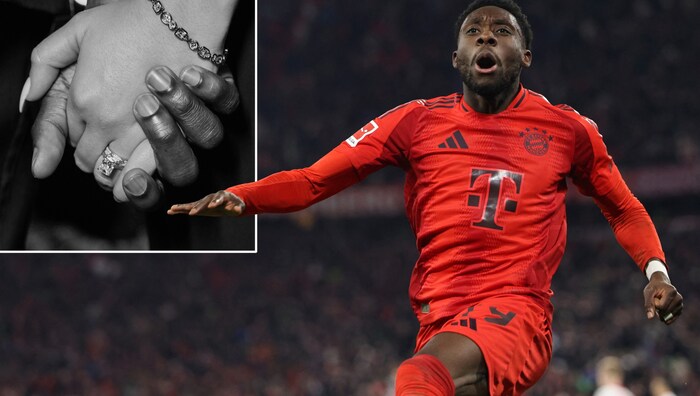 Alphonso Davies in love bliss