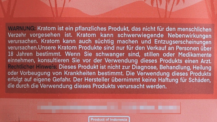 Auf der Rückseite der Verpackung, die die „Krone“ bei einem Testkauf in Innsbruck erwarb, stand ...