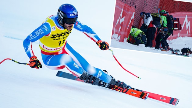 Stelvio-Opfer Cyprien Sarrazin darf die Intensivstation verlassen. (Bild: GEPA/AP/Alessandro Trovati)