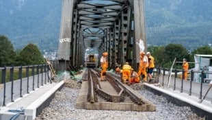 Die umfangreichen Sanierungsarbeiten auf der Strecke zwischen Feldkirch und Buchs werden 2026 fortgesetzt (Bild: ÖBB)