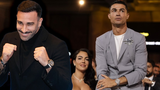 Adil Rami (li.) kontert die Aussagen von Cristiano Ronaldo. (Bild: AP/Fabio Ferrari, APA/AFP/Kiran RIDLEY)