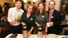 Es grünt so grün im Jänner – mit Ministerin Gewessler und Obfrau Haider-Wallner (2. v. re.) 