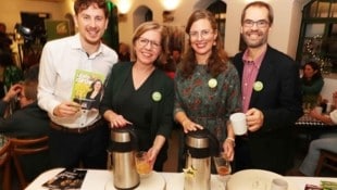 Es grünt so grün im Jänner – mit Ministerin Gewessler und Obfrau Haider-Wallner (2. v. re.) 