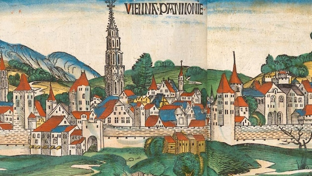 Ansicht Wiens aus der sogenannten „Schedelschen Weltchronik“ aus dem Jahr 1493 (Bild: histopics / Ullstein Bild / picturedesk.com)