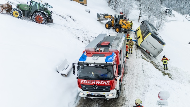 Schweres Gerät im Einsatz. (Bild: Bernd Hofmeister)