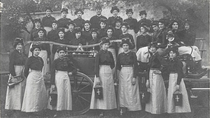 Frisch, fromm und fröhlich: Das waren die Feuerwehrfrauen von Waidhofen an der Ybbs.