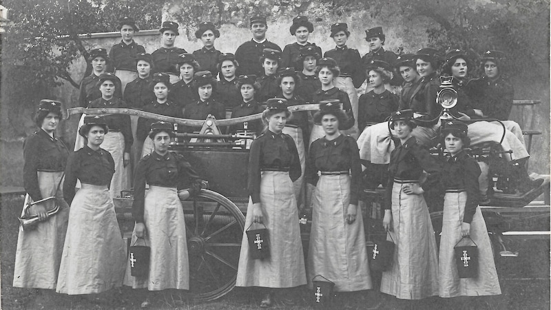 Fresh, pious and cheerful: these were the firewomen of Waidhofen an der Ybbs. (Bild: Wolfgang Zarl)