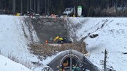 Der Hang wurde mittlerweile gesichert.